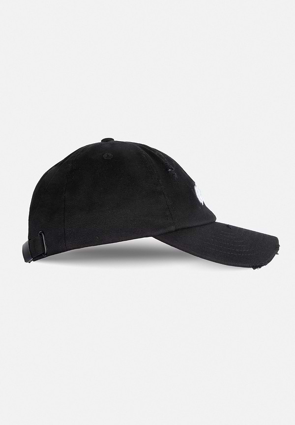 Galway Distressed Cap - Black