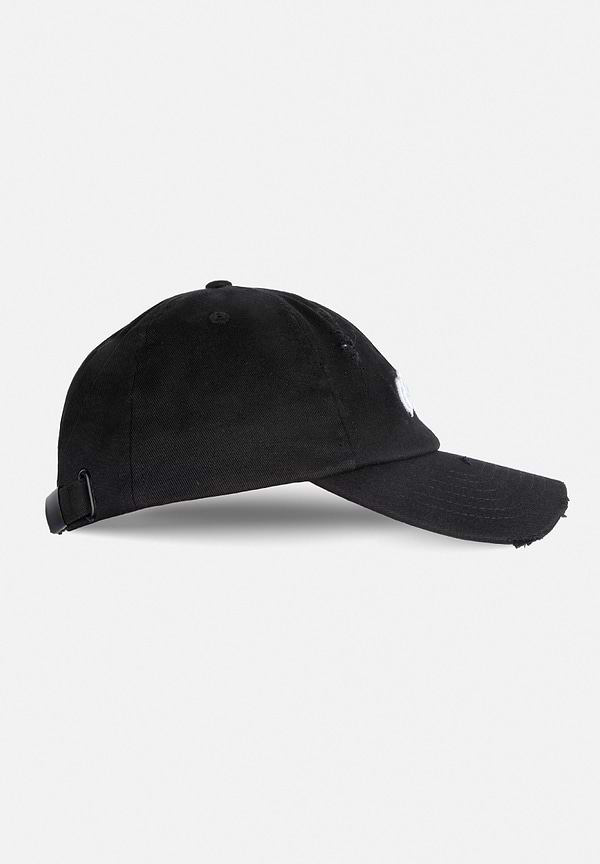 Galway Distressed Cap - Black