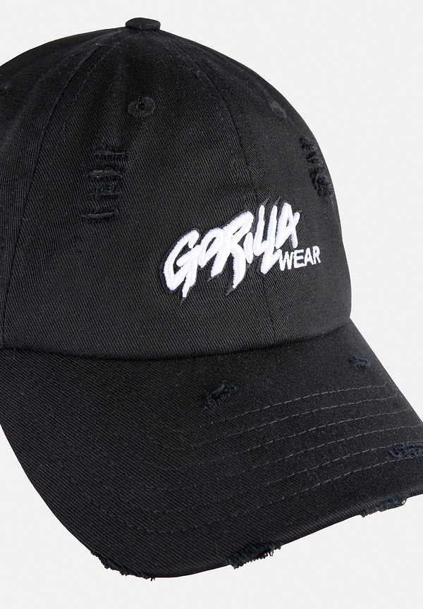 Galway Distressed Cap - Black