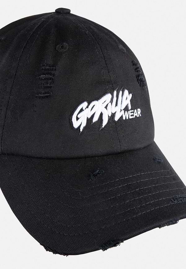 Galway Distressed Cap - Black