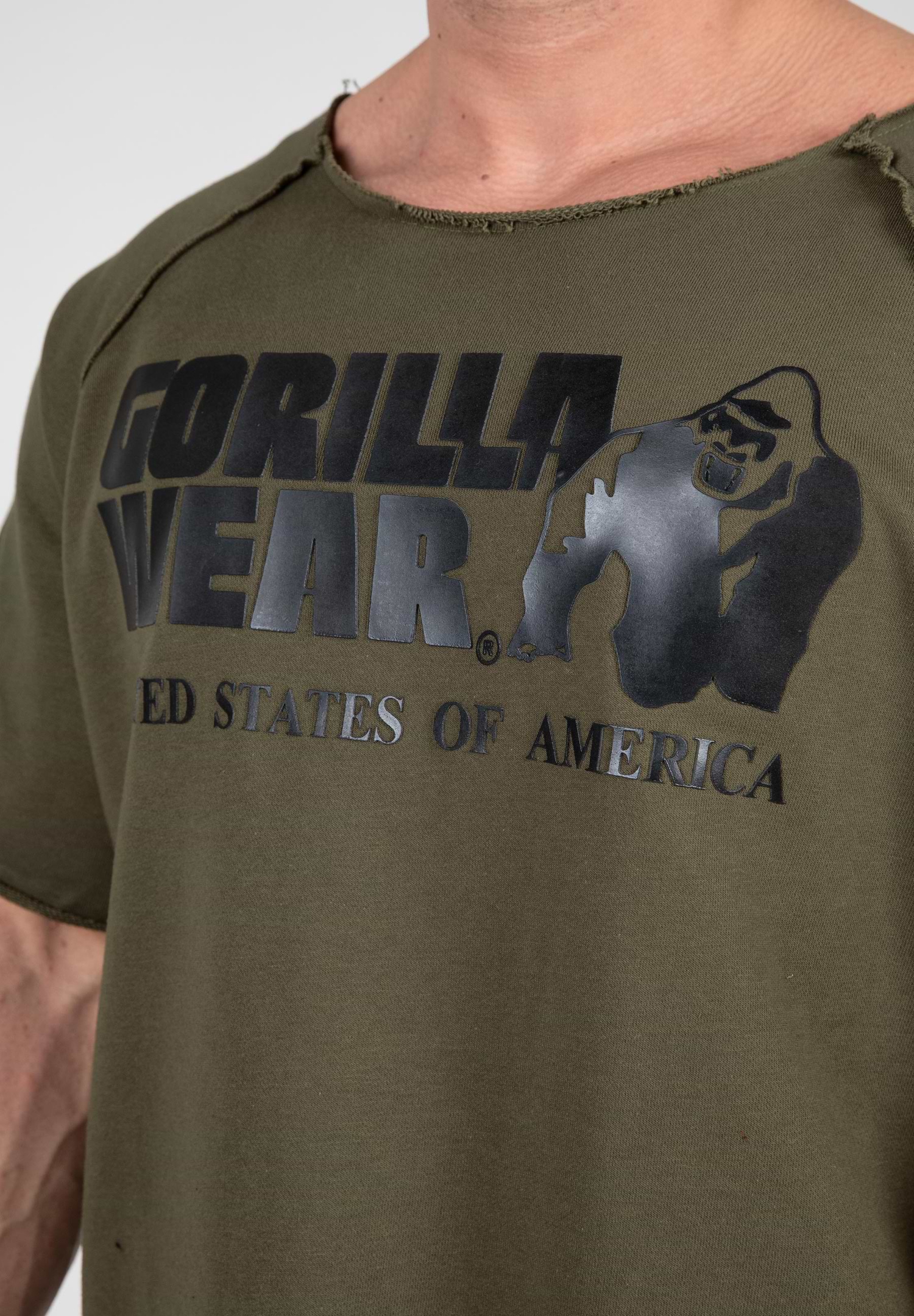 Gorilla Wear Classic Work Out Top Army Green