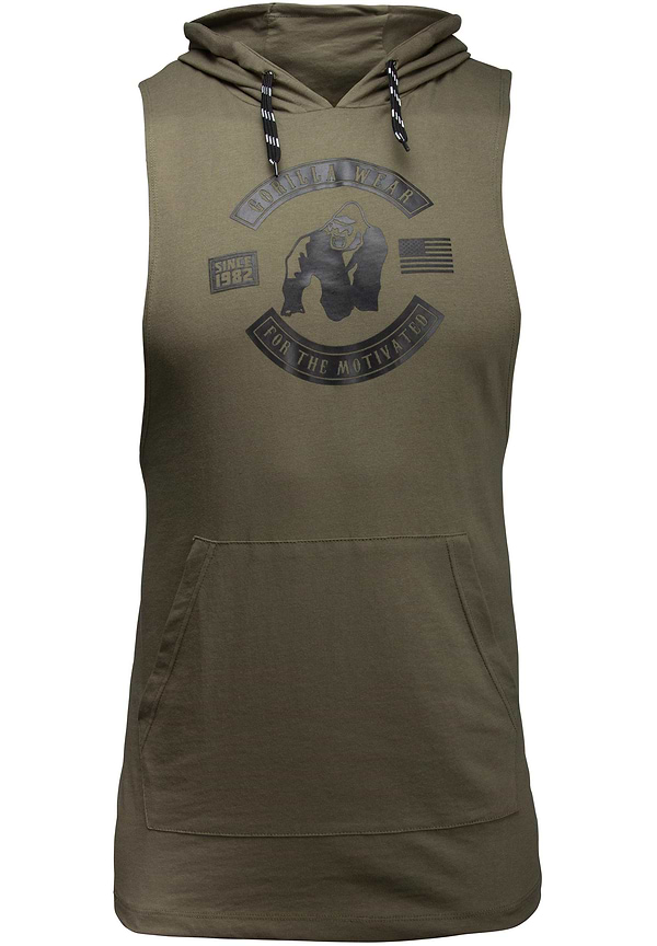 Lawrence Hooded Tank Top - Army Green