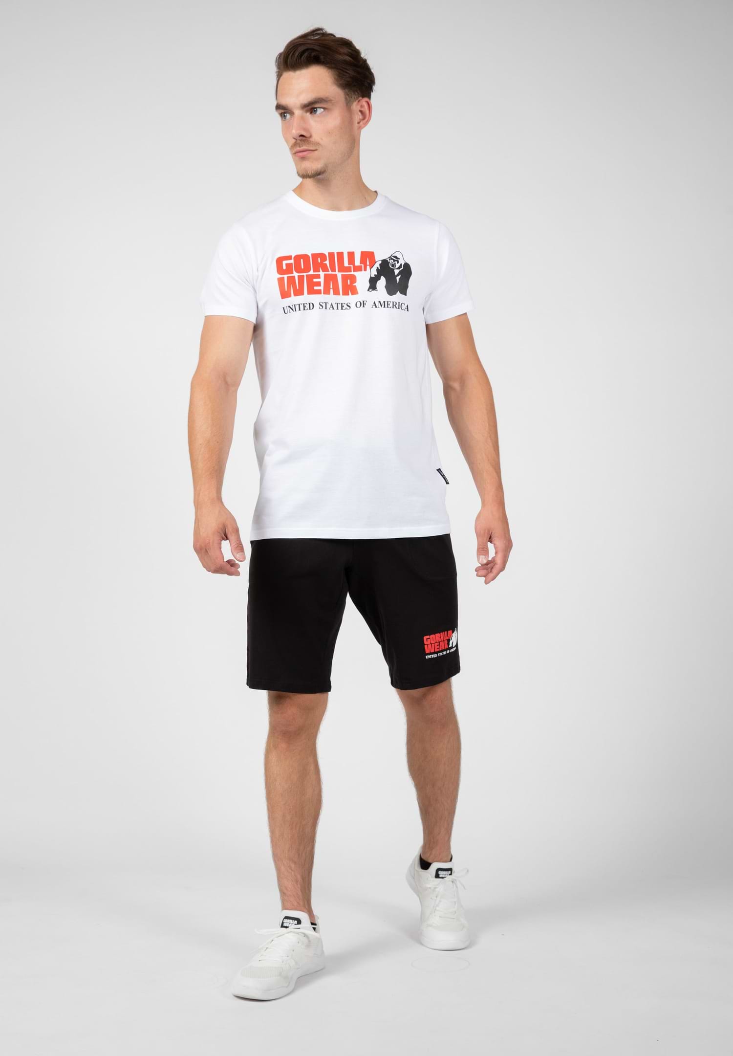 Gorilla Wear - Classic Logo Tee New Style-White – Numbskullz Fitness &  Survival
