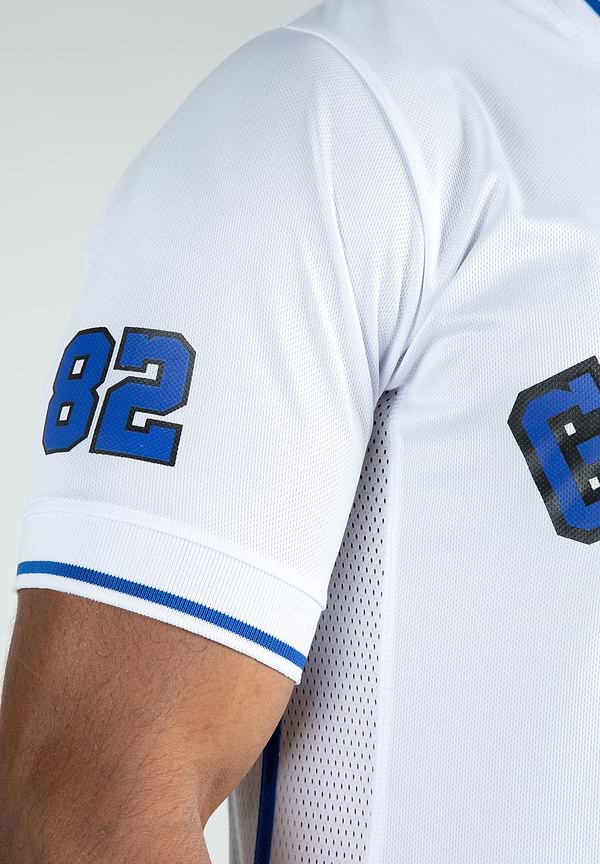 San Mateo T-Shirt - White/Blue