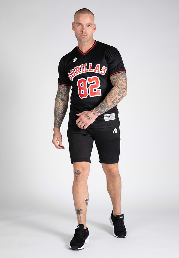 San Mateo T-shirt - Black/Red