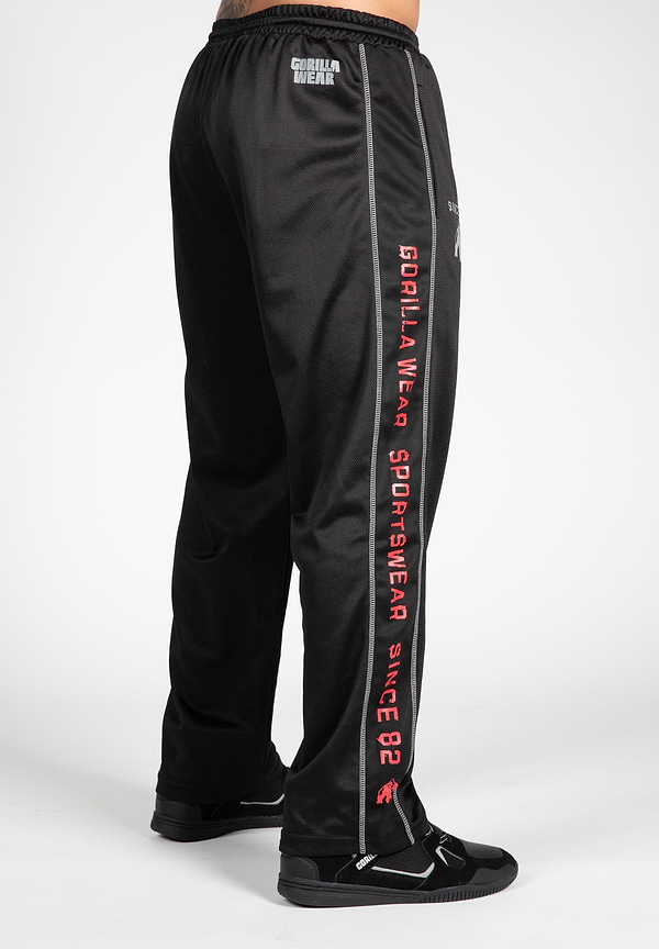 Functional Mesh Pants - Black/Red