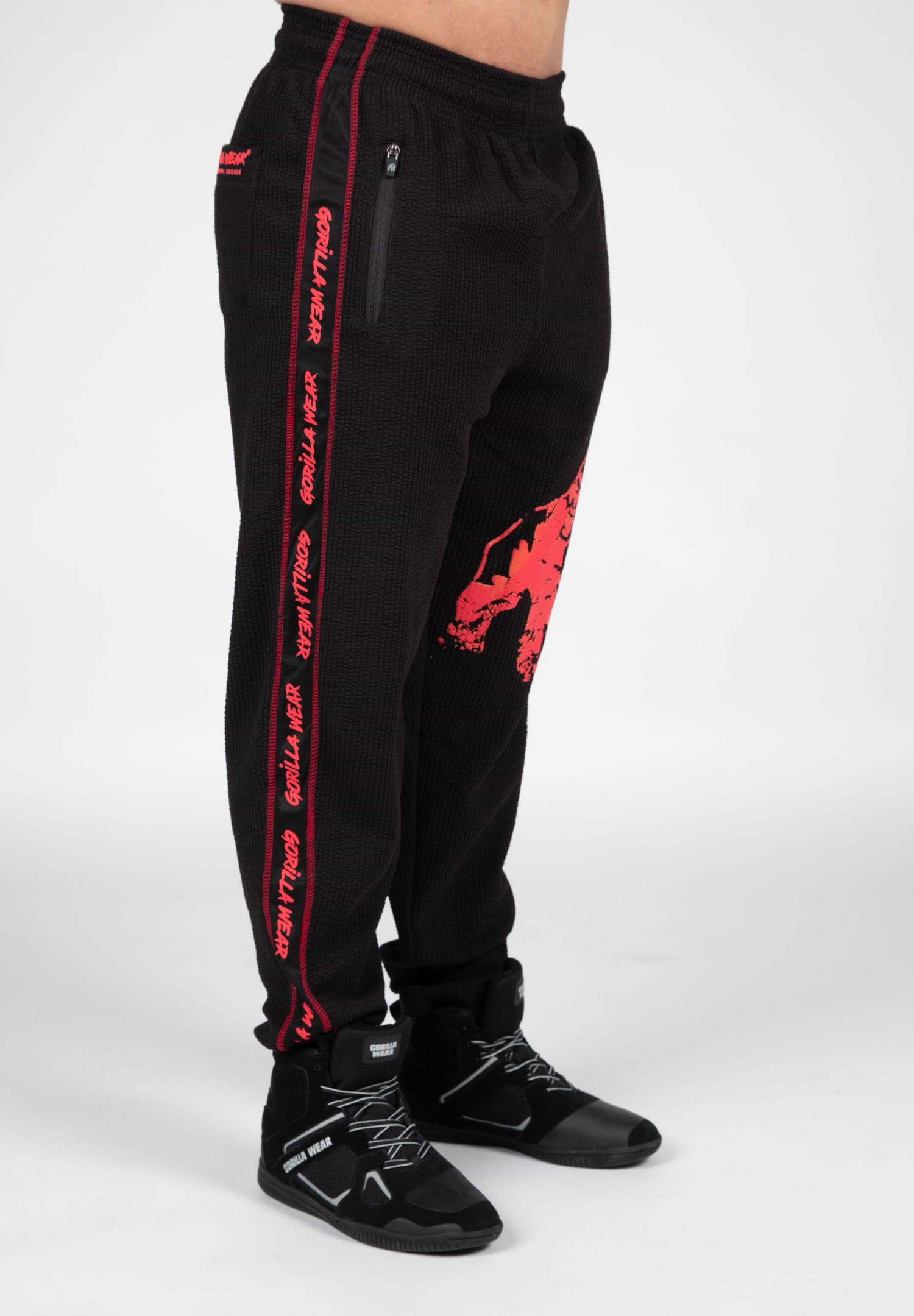 off white red track pants
