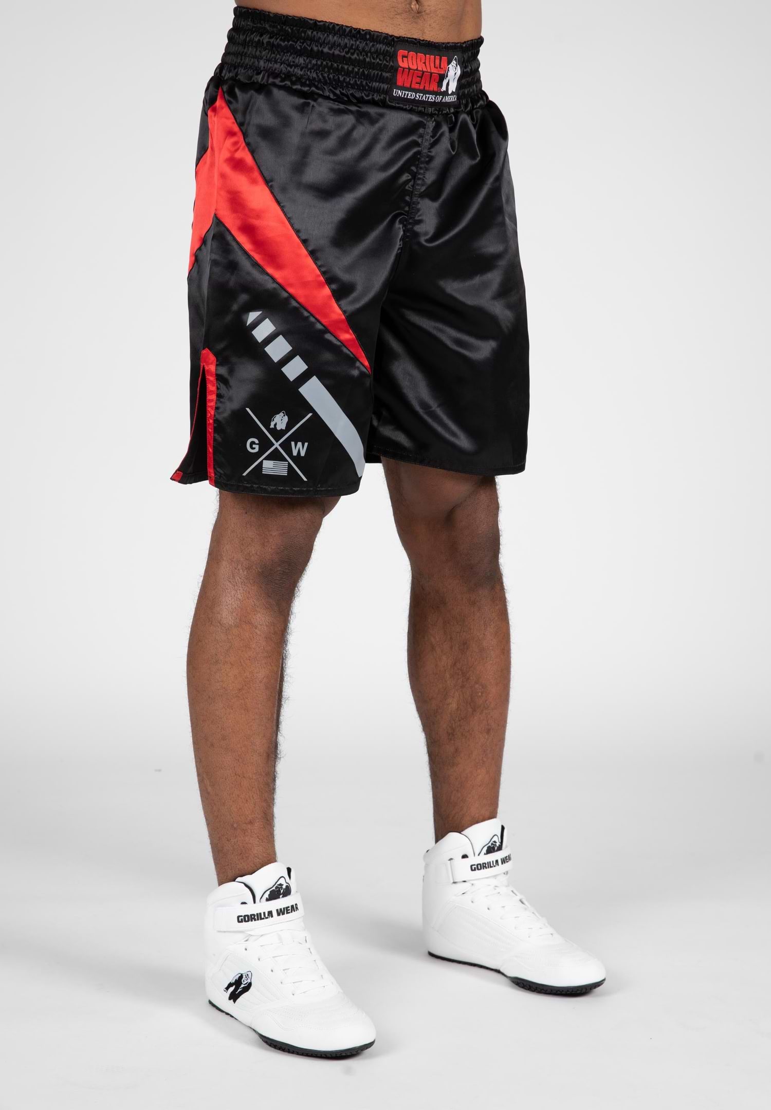 Hornell Boxing Shorts - Black/Red