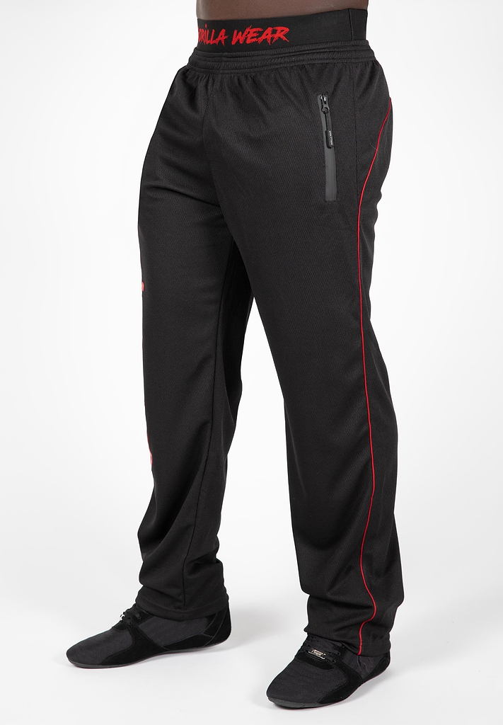 Mercury Mesh Pants - Black/Red | GorillaWearUsa