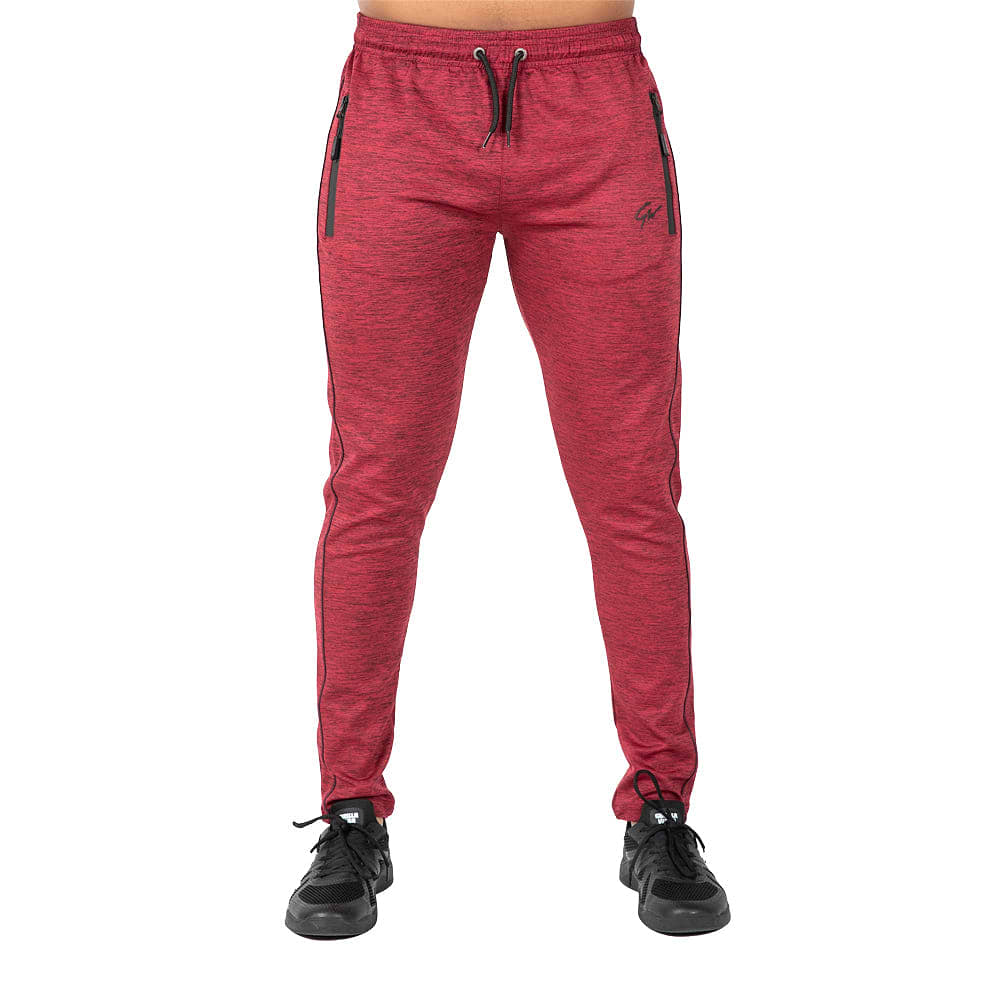 Wenden Track Pants - Burgundy Red | GorillaWearUsa