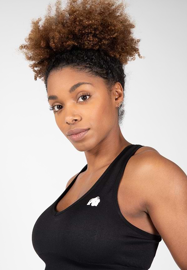 Neiro Seamless Sports Bra - Black