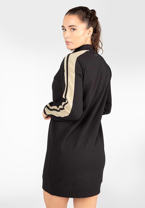 Isabella Sweatshirt Dress - Black