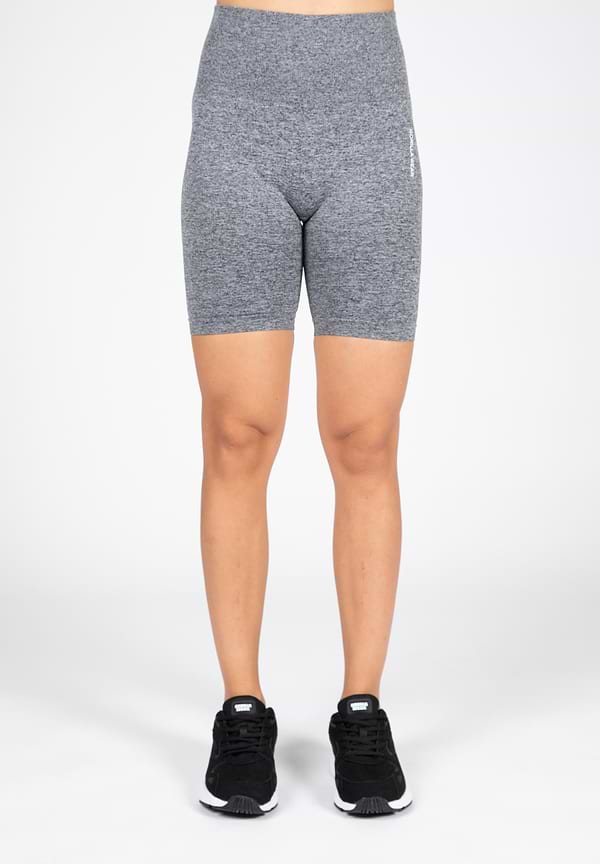 Quincy Seamless Cycling Shorts - Gray Melange