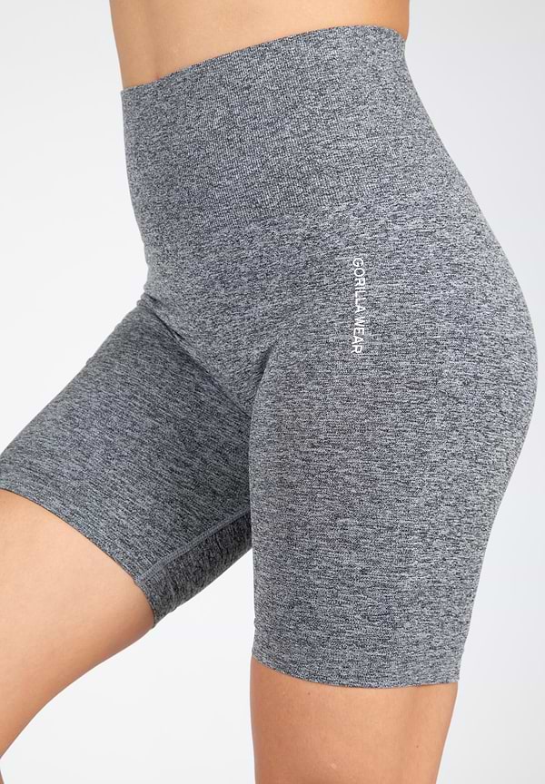 Quincy Seamless Cycling Shorts - Gray Melange