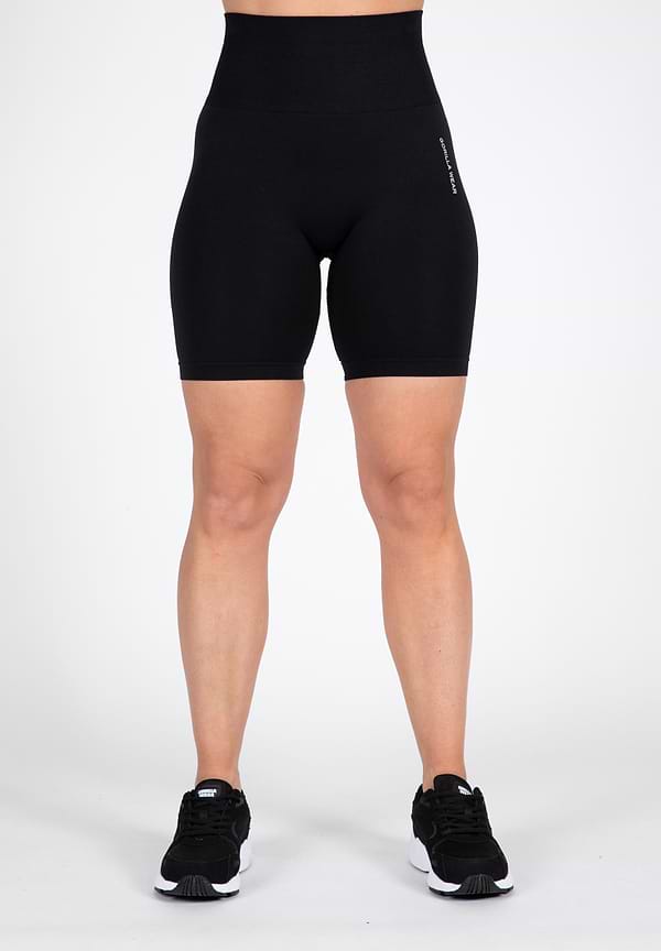 Quincy Seamless Cycling Shorts - Black