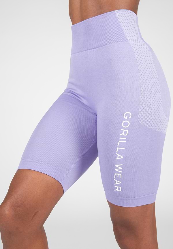Selah Seamless Cycling Shorts - Lilac