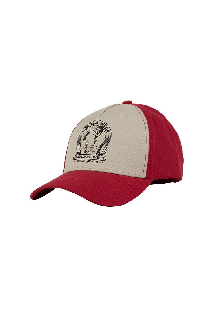Buckley Cap - Red/Beige