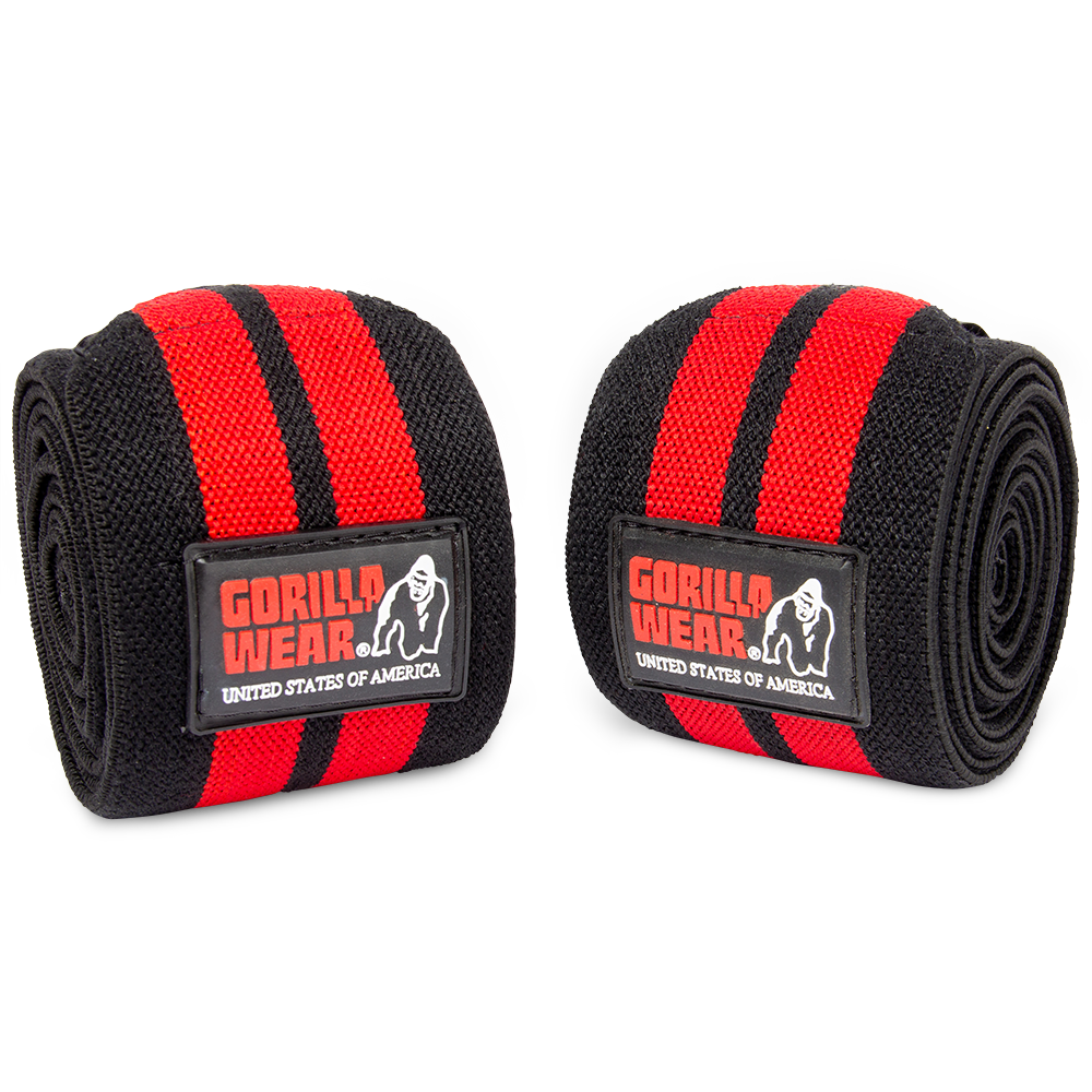 Knee Wraps - Black/Red