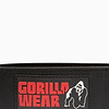 Gorilla Wear 4 Inch Padded Leather Lifting Belt - Black/Red