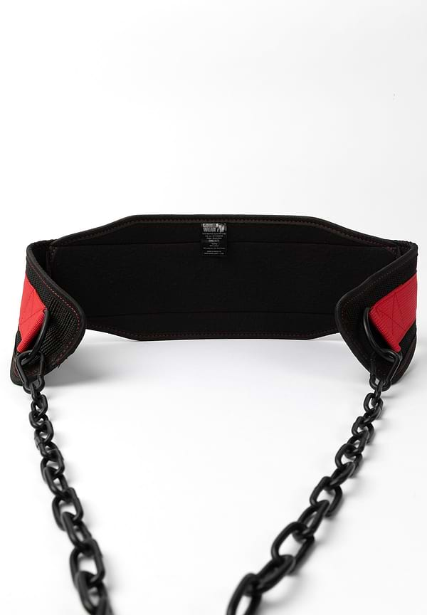 Gorilla Wear Nylon Dip Belt - Black/Red