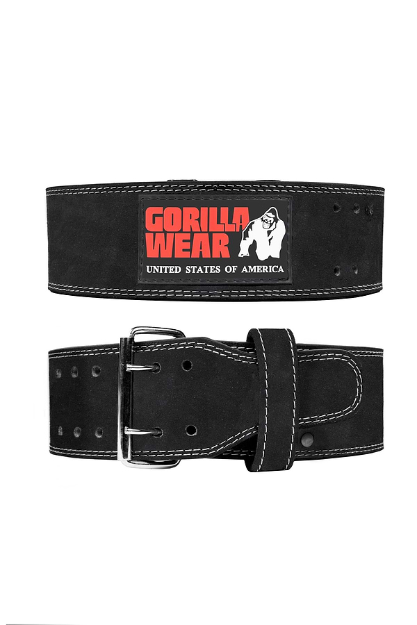 GW 4-inch Leather Lifting Belt - Black