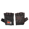 Women's Fitness Gloves - Black/Red Stitched