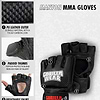 Manton MMA Gloves (With Thumb) - Black/White