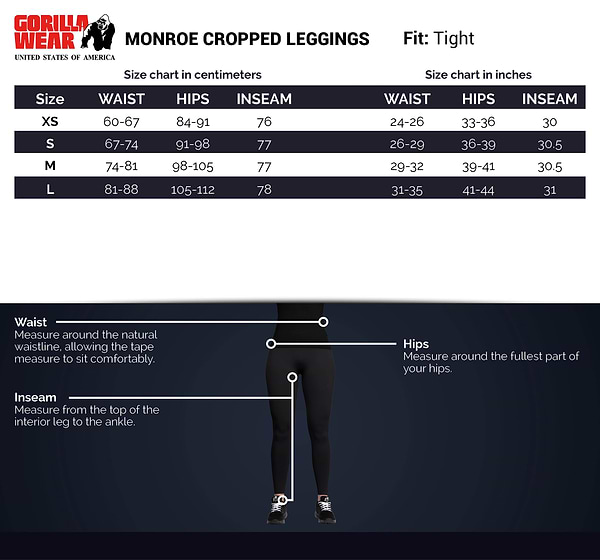 Monroe Cropped Leggings - Gray