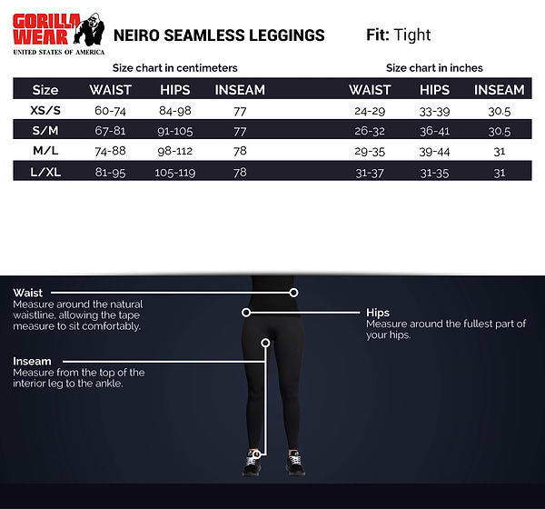 Neiro Seamless Leggings - Black