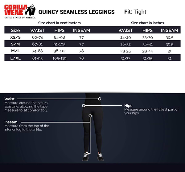 Quincy Seamless Leggings - Black