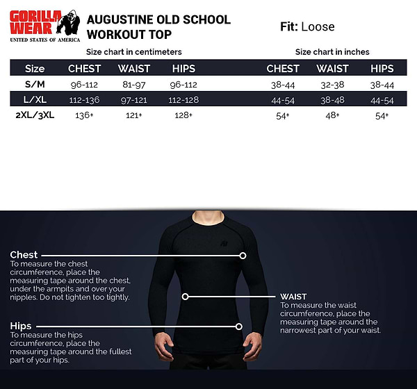 Augustine Old School Workout Top - Black