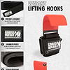 Weight Lifting Hooks - Black/Red