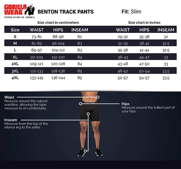 Benton Track Pants - Black