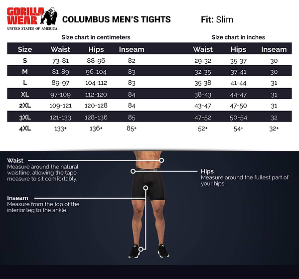 Columbus Men's Tights - Black