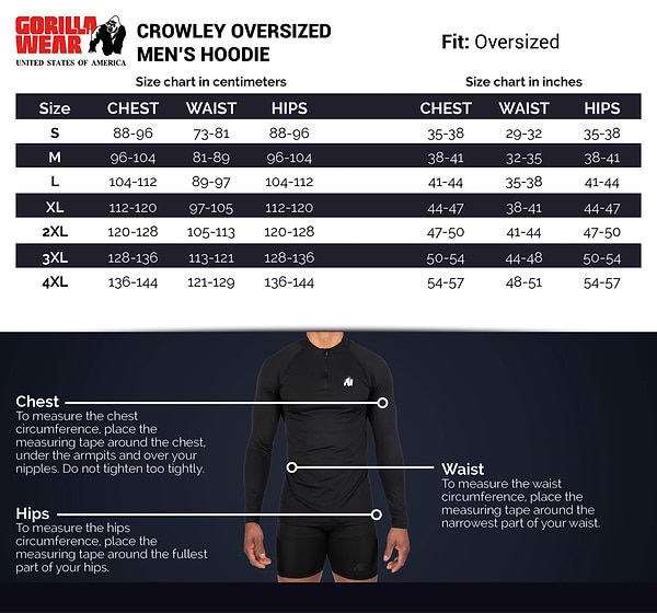 Crowley Men's Oversized Hoodie - Black