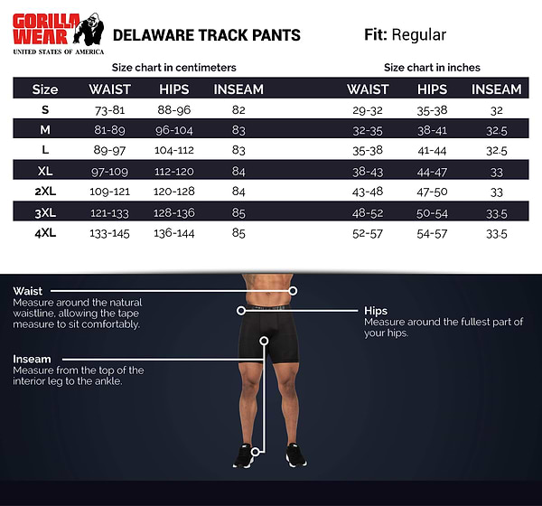 Delaware Track Pants -Black