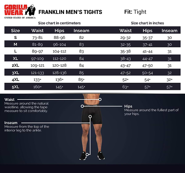 Franklin Men's Tights - Black/Gray Camo
