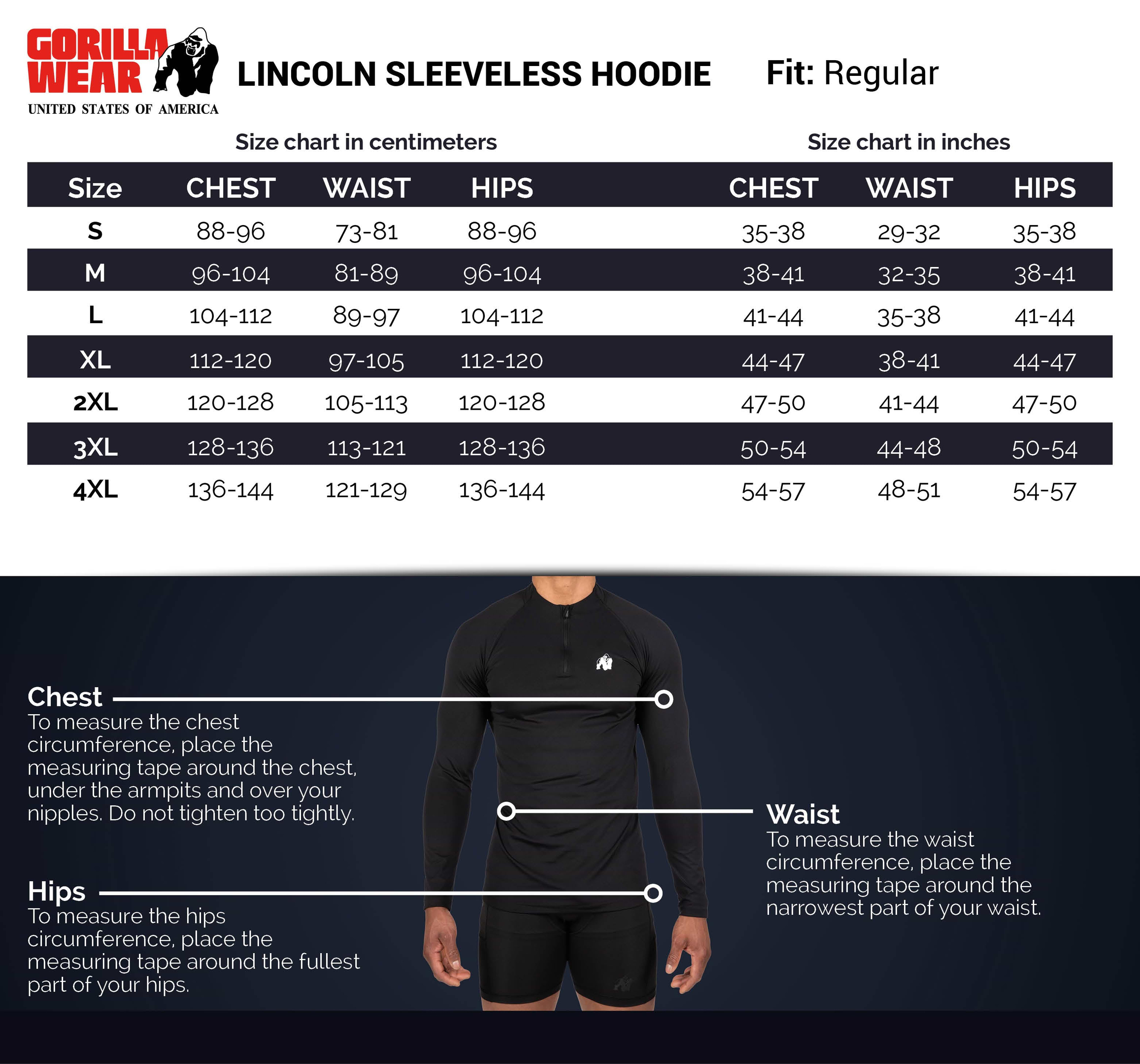 Lincoln Sleeveless Hoodie - Gray - XL Gorilla Wear