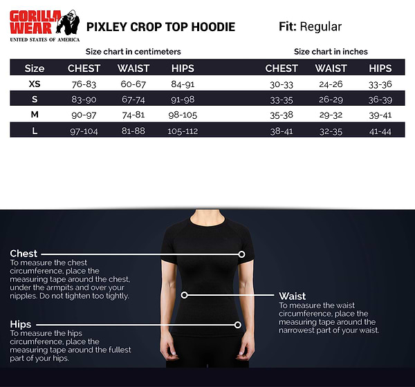Pixley Crop Top Hoodie - Black