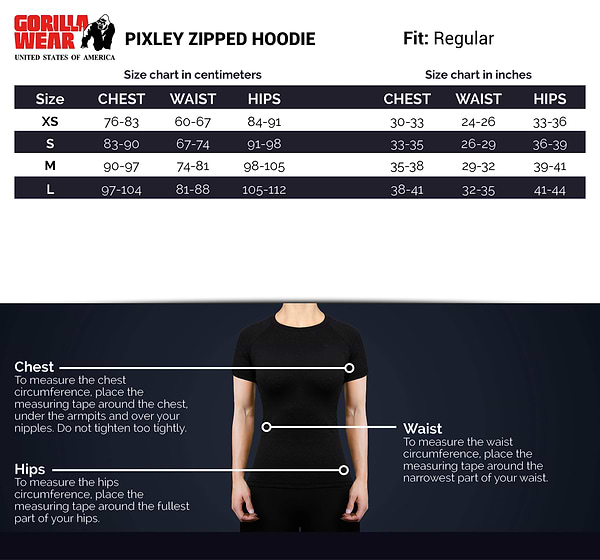 Pixley Zipped Hoodie - Black