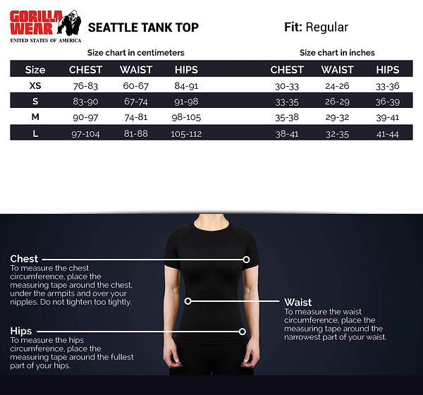Seattle Tank Top - Black