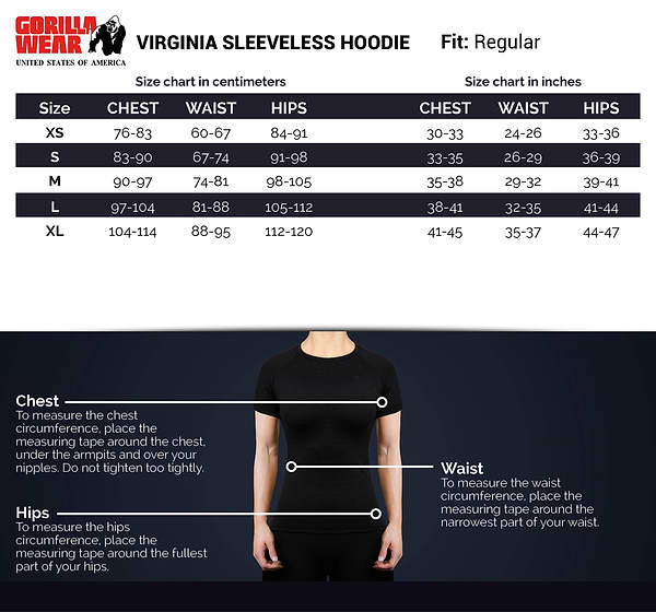 Virginia Sleeveless Hoodie - Black