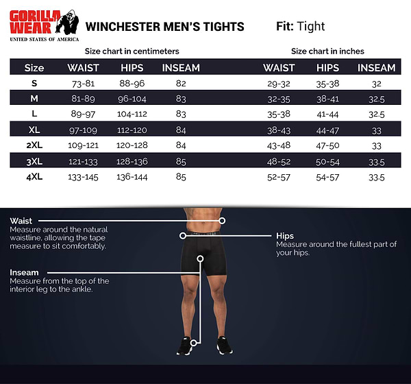 Winchester Men's Tights - Black