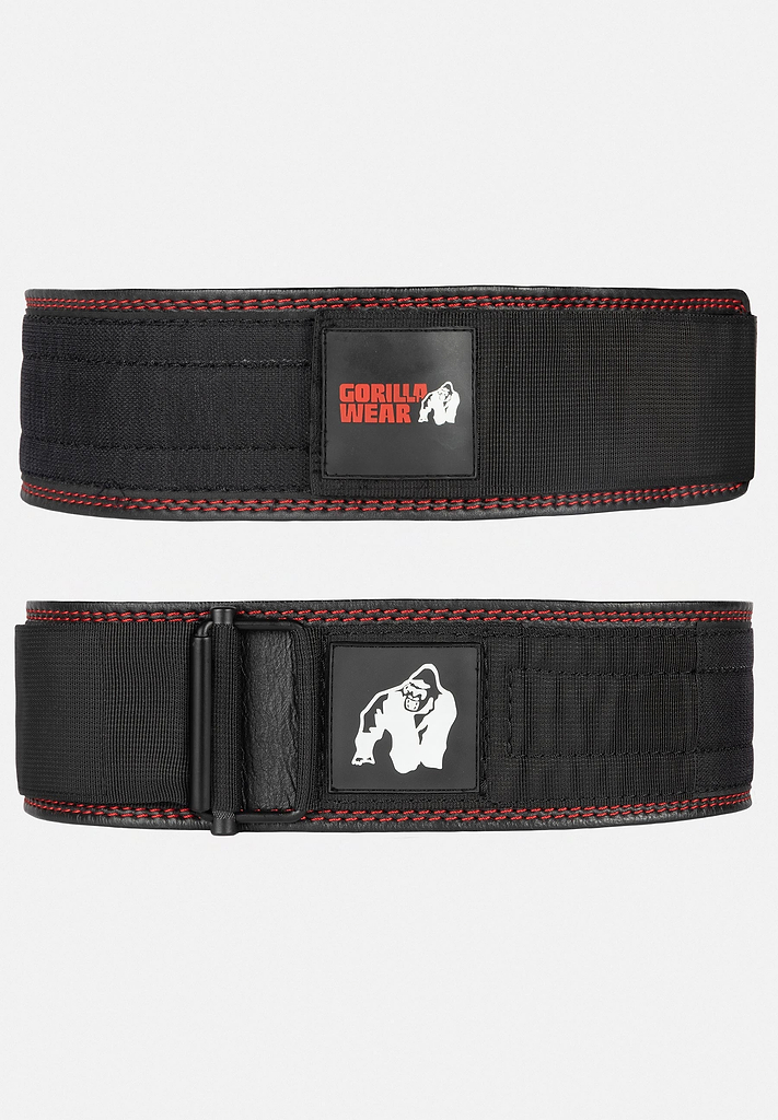 Gorilla Wear Leather Lifting Straps – Schwarze Griffhilfen Aus Leder, One Size, Für Schweres Training