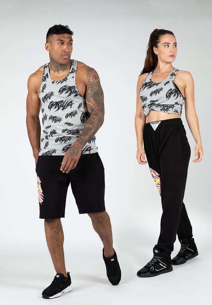 Legacy Tank Top - Gray/Black | GorillaWearUsa