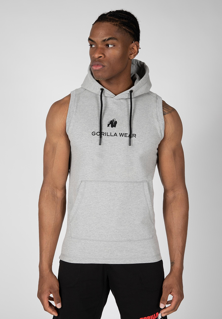 On Hoodie グレー S oversized logo embroidered hoodie in cotton in LIGHT HEATHER