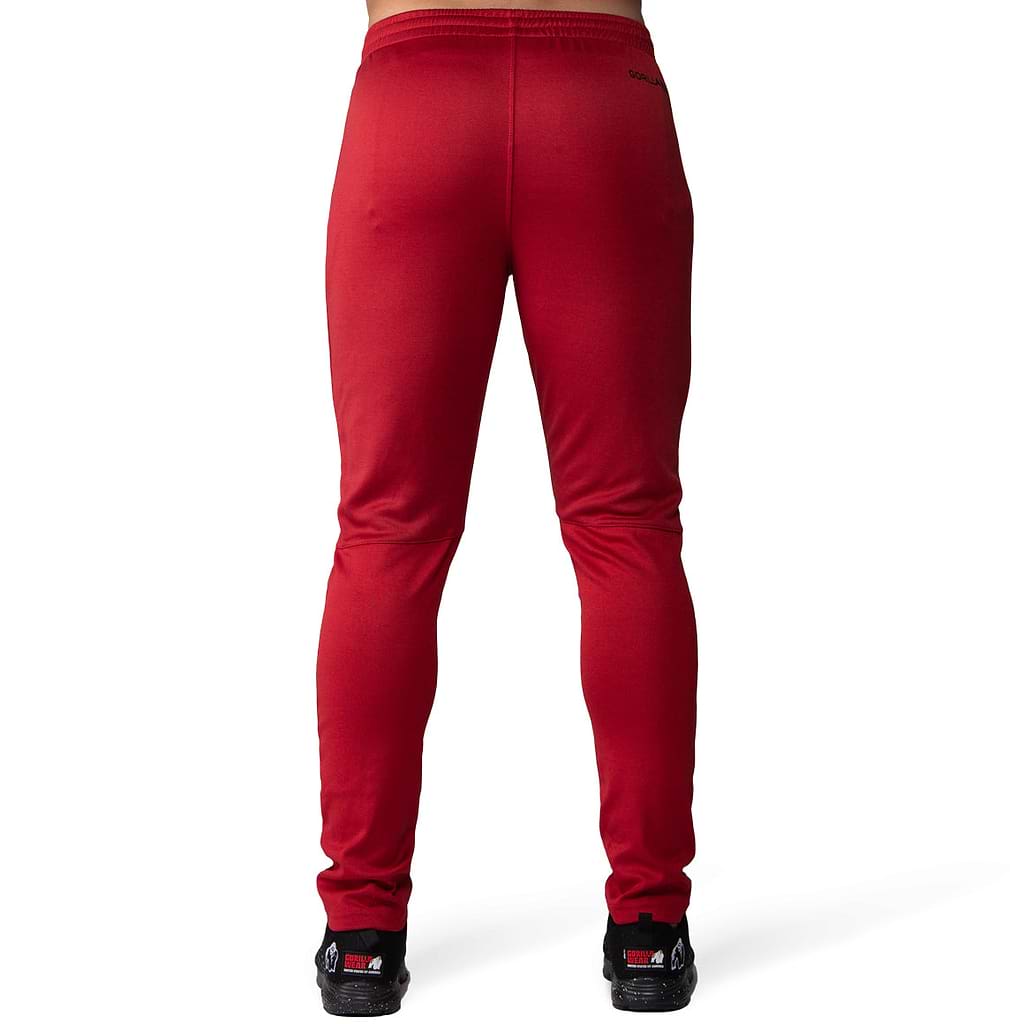 ウォーキング・ランニングウェア 2LINE ADJUSTABLE WIDE TRACK PANTS V2 RED wup01g-gymnastics-red-slim-fit