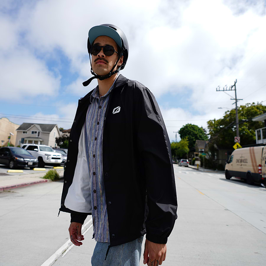 jacket with built in goggles Onewheel O Coaches Jacket XL