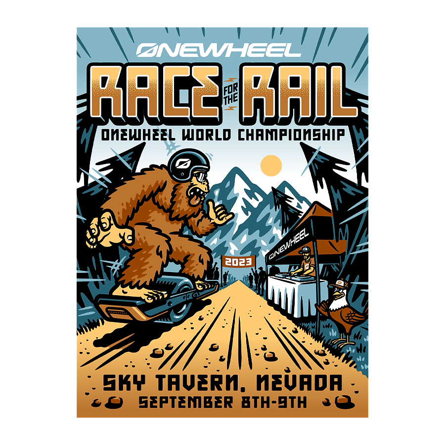 Race for the Rail Poster Onewheel // Future Motion