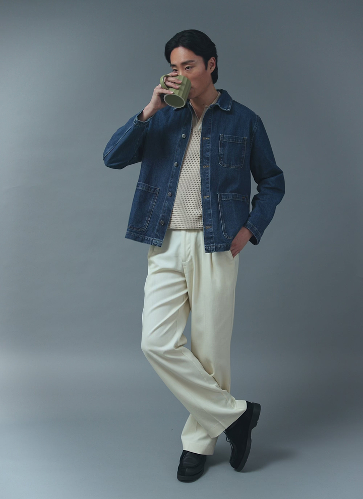 Gove Chore Jacket | Denim | Mid Wash Blue